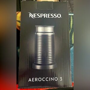BRAND NEW Nespresso Aeroccino 3 Frother Black